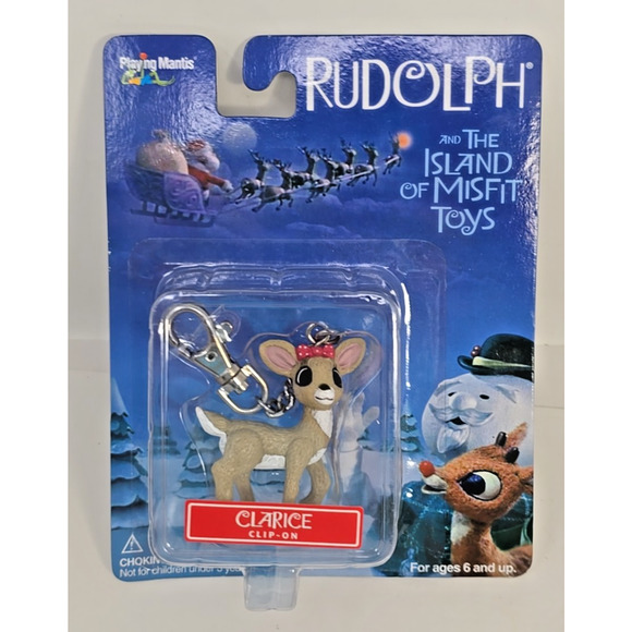 Clip On Ornament Island Misfit Toy Rudolph Red Nosed Reindeer & Clarice Set 2 U5 - Picture 5 of 7